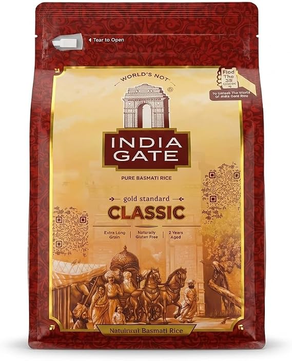 India Gate Classic Gold Standard Basmati Rice 5kg