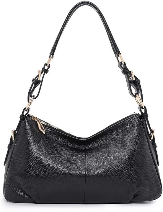 Kattee Soft Leather Hobo Handbags for Women, Genuine Top Handle Bags Vintage Shoulder Purses