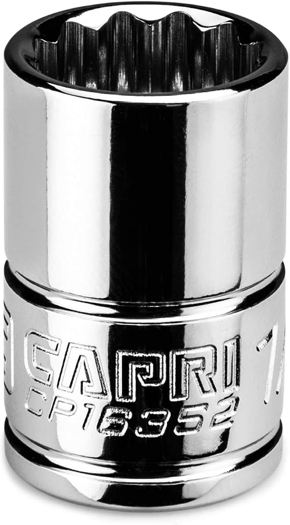 Capri Tools 1/2 in. Shallow Socket, 3/8 in. Drive, 12-point, SAE