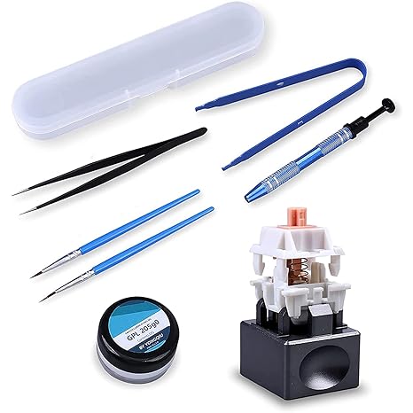 205G0 Keyboard Lube Kit 7 PCS - Switch Opener, Switch Puller Switches Clamp | for Mechanical Keyboard Cherry Mx Switches