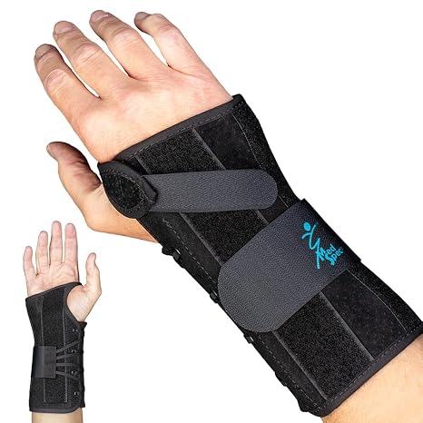 Med Spec 8" Wrist Lacer Support Brace Carpal Tunnel Right Hand Small | Adjustable Lace-Up Design Delivers Breathable Secure Fit With Customizable Compression for Lasting Comfort & Support. 223932