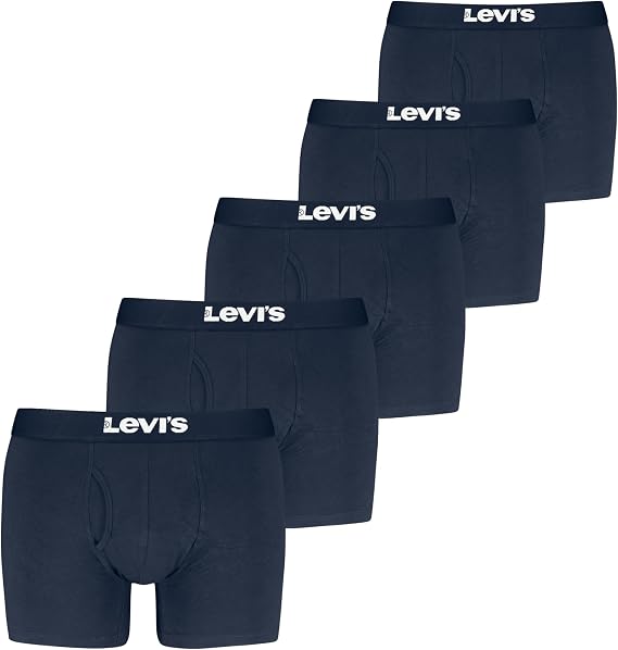 Levi's Men's 5-pack Boxer Brief, Soft Cotton, Tag-free, Breathable Comfort