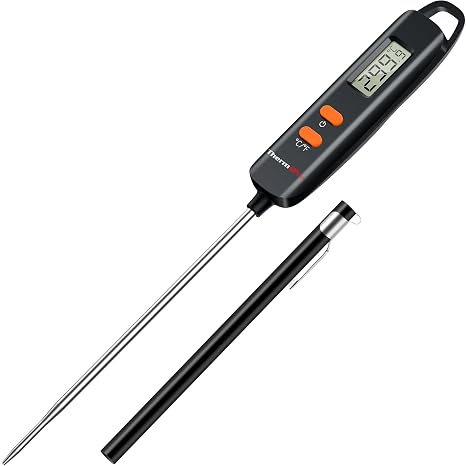 ThermoPro Thermometer Cooking Digital Thermometer -50℃~300℃ Temperature Management for Oil, Meat, Oven, Tempura, Coffee, Deep Fry, Chocolate, Barbecue, and More, Thermometer TP516