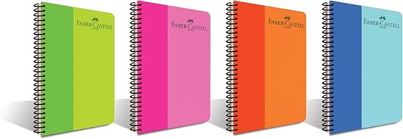Faber-Castell PP Kapak BiColor Spiralli 120 YP Düz