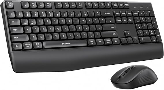 seenda COE200 Wireless Bluetooth Keyboard and Mouse Combo with Wrist Rest