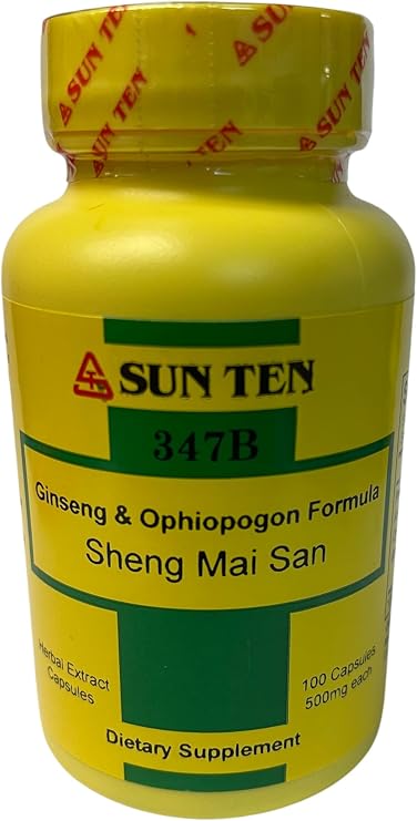 Sun Ten - Ginseng & Ophiopogon Formula Capsules/Sheng Mai San/ - 1 Pack