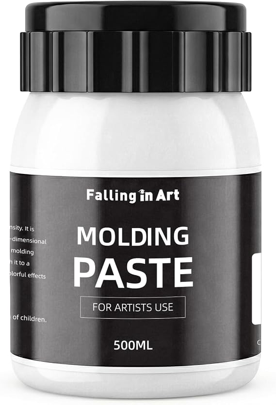 Falling in Art 26.5 oz /750 g Modeling Paste for Acrylic Painting | High Density Acrylic Textured Paste for Textured Art and Canvas Paint, Art Projects, DIY, 3D Effect