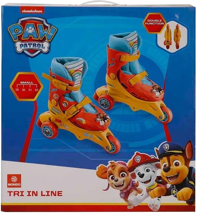 Mondo Toys Paw Patrol Adjustable Roller Skates for Kids - Size 29-32