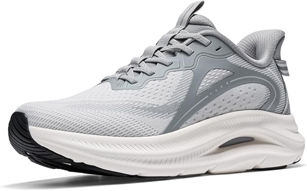 ALLSWIFIT Men's Slip On Stability Support Walking Shoes Coushioning Non Slip Breathable Comfortable Cross Trainer Workout StediCore Running Gym Fashion Sneaker