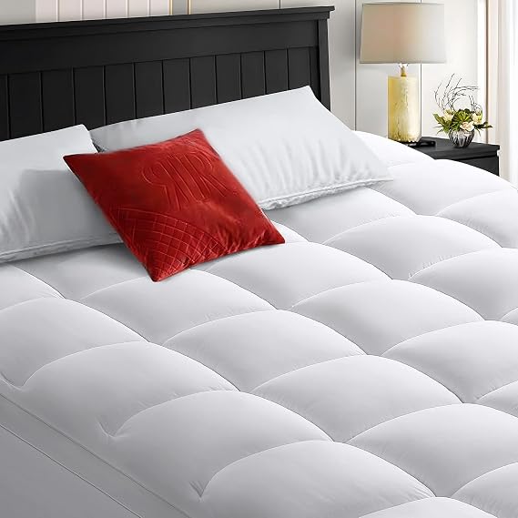 COHOME Queen Mattress Topper, Extra Thick Cooling Mattress Pad,Classic
