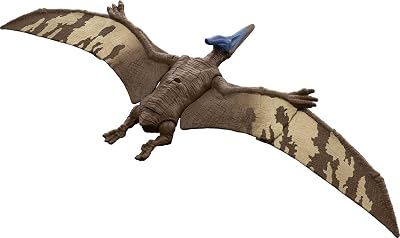 Mattel Jurassic World Dominion Roar Strikers Dinosaur Action Figure with Roaring Sound & Attack Action, Pternanodon Dino Toy Includes Downloadable App & AR