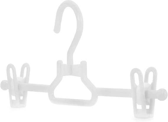 Hangerworld 10 White 30cm Childrens Plastic Top Coat Clothes Garment Baby Toddler Hangers.