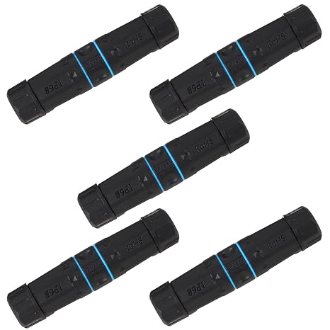 5PCS Shielded RJ45 Waterproof Connector IP68 Cat5/5e/6 8P8C Ethernet LAN Cable Coupler Female to Female Outdoor Network Adapter