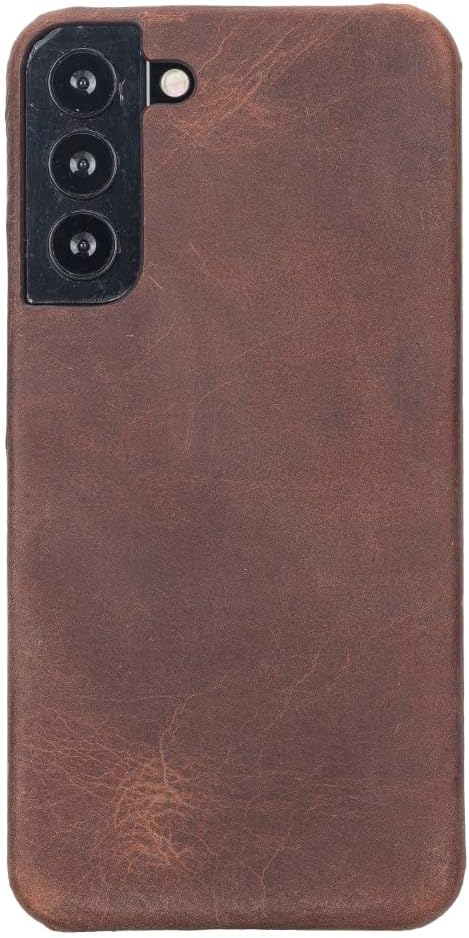Samsung Galaxy S22 Plus Compatible Leather Back Cover UJ G2 Coffee