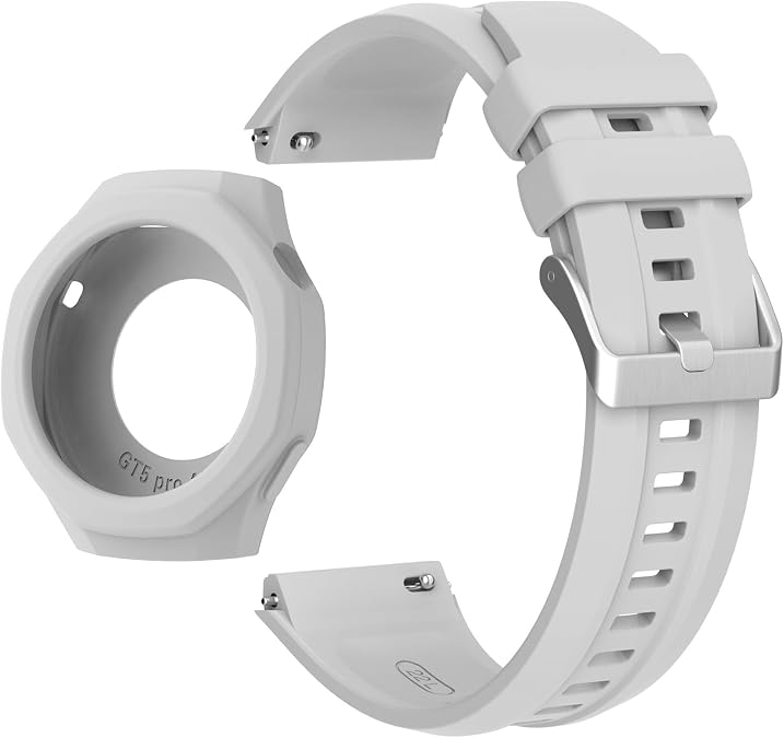 Silicone Strap For Huawei Watch GT5 Pro 46mm Smart Watch Band Protective Case Shell