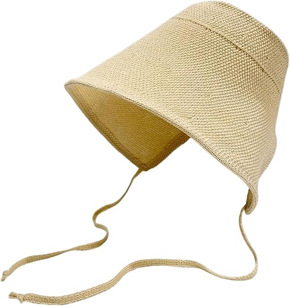 Sun Bonnets for Women, Foldable Vintage Pioneer Bonnet with Tie, Breathable Cotton and Linen Victorian Hats for Women, Beige