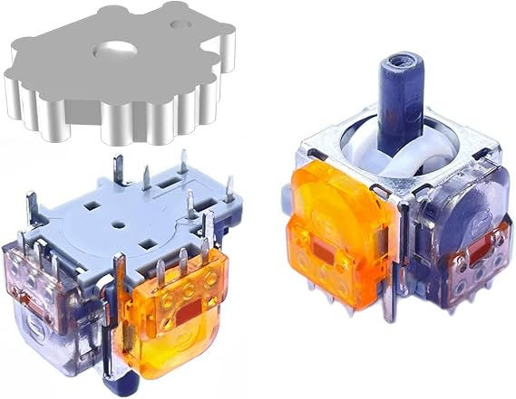 ElecGear 2x TMR Joystick and Desoldering Heating Plate Replacement for Xbox Series S/X Controller, TMR Hall Control Stick and Soldering Wick Repair Tools (TMR-X1914)