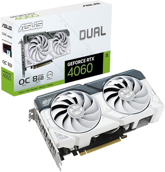 ASUS DUAL GeForce RTX 4060 OC Edition 8GB GDDR6 / DUAL-RTX4060-O8G-WHITE Domestic Authorized Dealer