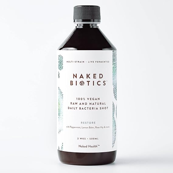 Naked Health Naked Biotics Restore - Probiotics for Gut Health - Gut Health Supplement Probiotic Drink - Daily use to Restore Gut Health (500ml)