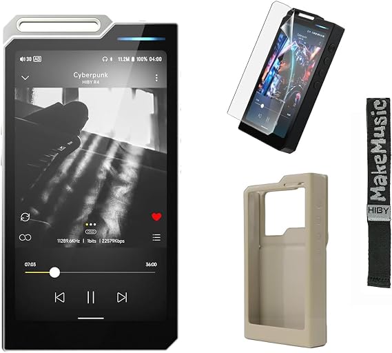 HiBy R4 mp3 mp4 Players & Accessories Set(Silver )