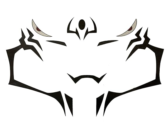 2 PCS Temporary Face Tattoo Sticker Yuji Itadori Ryomen Sukuna Cosplay Anime Prop Accessories Toge Inumaki