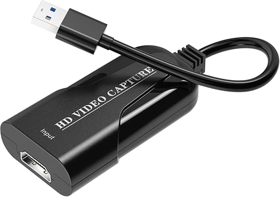 VIXLW USB 3.0 Video Recording Card HDMI Capture Card 4K Recording 1080P60FPS Recording and Streaming for PS5 PS4 Switch WiiU Xbox on OBS Twitch YouTube Windows Mac HD Loopout without Latency