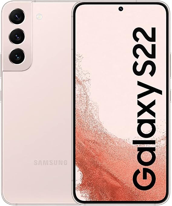 Samsung Galaxy S22 5G, US Version, 128GB, Pink Gold - Unlocked (Renewed)
