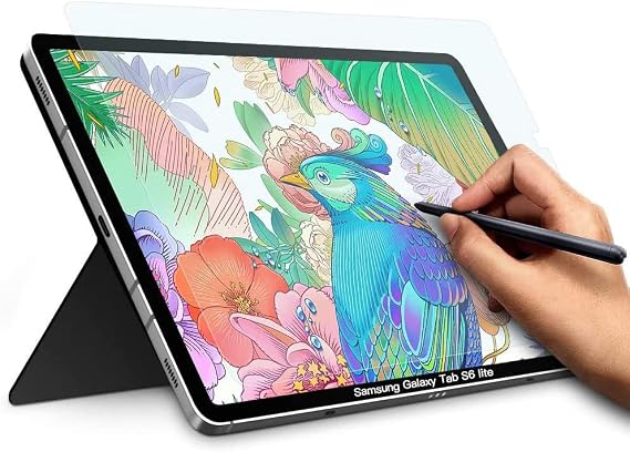 PYS Screen Protector for Galaxy Tab S6 Lite, Like Paper Screen Protector for Samsung Galaxy Tab S6 Lite 10.4 Inch (2024/2022/2020), Anti Glare, Compatible with S Pen