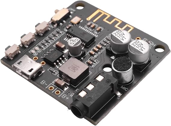 BT5.0 Audio MP3 Bluetooth Audio Decoder Board Lossless Car Speaker Audio Amplifier Board DIY Audio Receiver Black