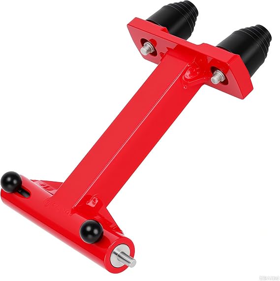 4-Stroke Outboard Transom Saver, Transom Savers for Outboard Motor, Fits 75/90/115/200/225/250/300HP & V6 175HP Engines, Stainless Steel Frame Motor Toter for Outboard Motor, Red