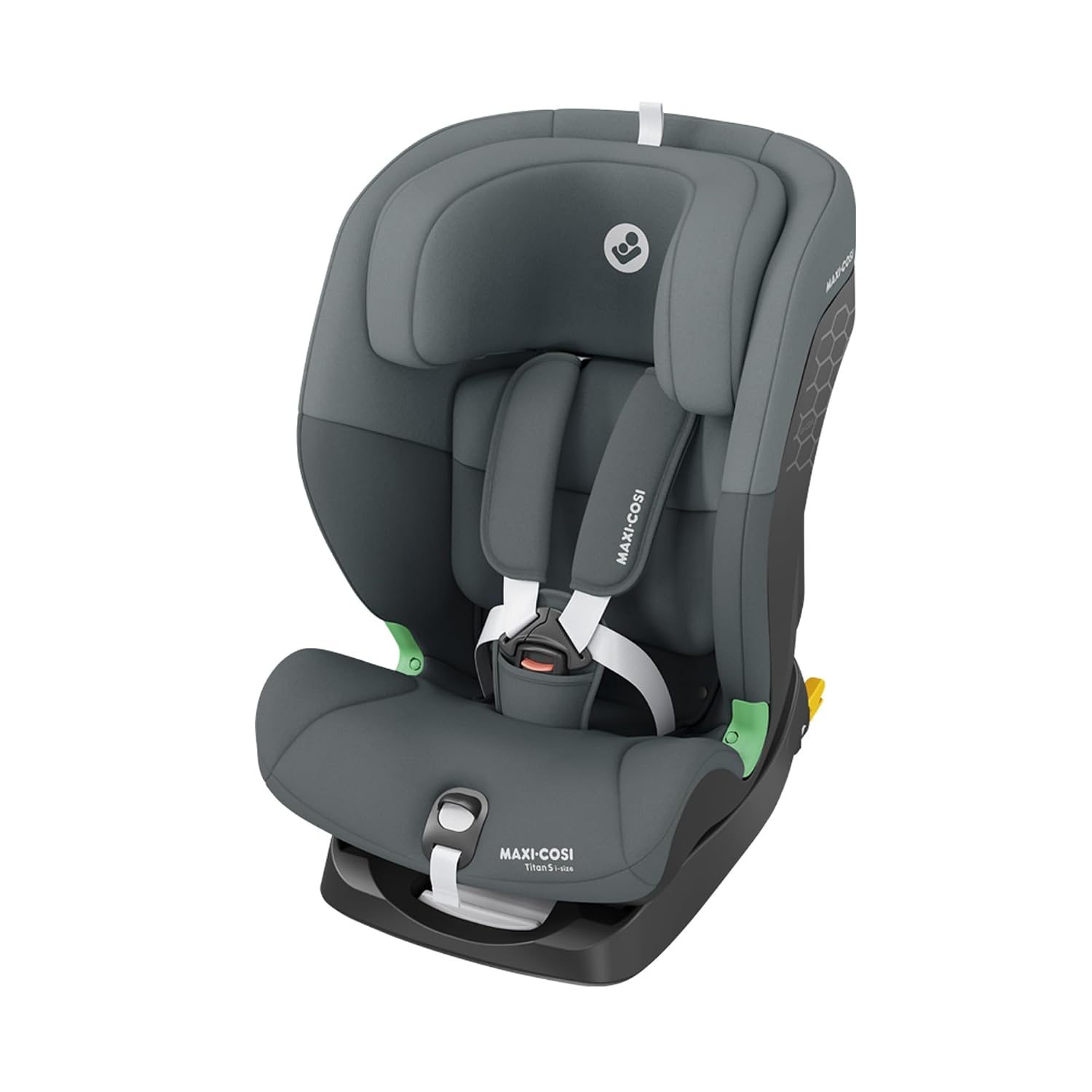 Maxi-Cosi Titan S i-Size Child Car Seat 15 Months-12 Years (76-150 cm) ISOFIX Car Seat 5 Recline Positions 13 Headrest Positions G-Cell Protection 5-Point Safety Harness Tonal Graphite
