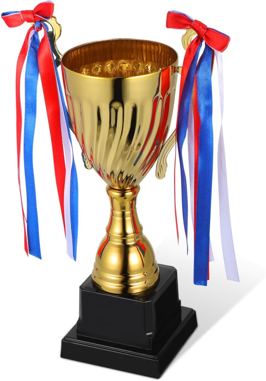 Toddmomy Trophy Cup Gold Trophy Winner Award Trophy for Sports, Tournaments, Competitions, 8.00X8.00X24.50cm, (6O22UBER08UI17FRHDXKJCVA)