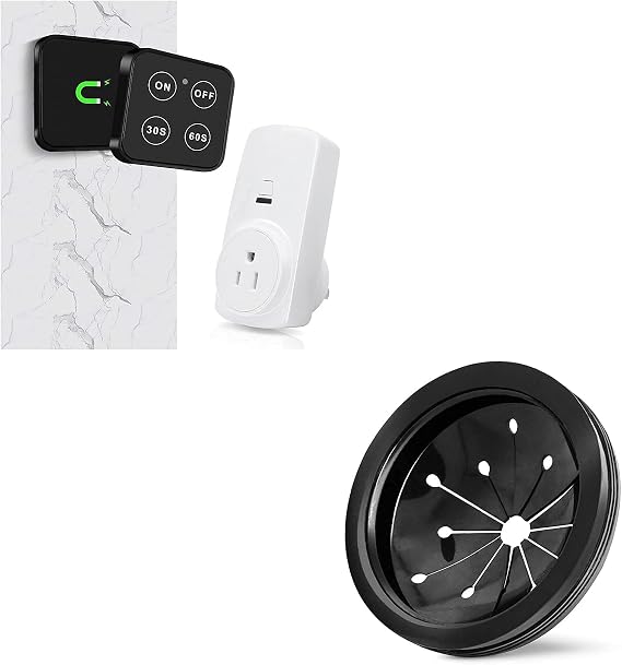 Garbage Disposal Splash Guard and Wireless Switch Kit Bundle