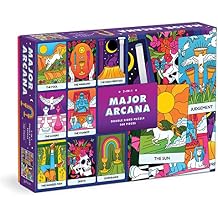 Galison Major Arcana 500 Piece Double Sided Puzzle from Galison - Highlights The Tarot Cards That Represent Life Lessons & Themes, Thick and Sturdy Pieces, Challenging Family Activity, Great Gift Idea
