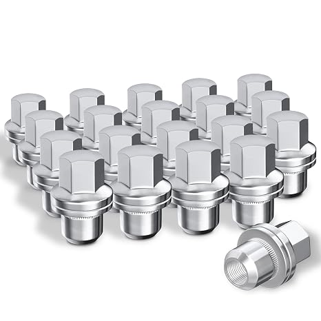 20PCS M14x1.50 Wheel Lug Nuts Compatible with Land Rover LR3 LR4 Range Rover Sport Discovery, 0.87" Hex 1.81" Length Lug Nuts Replace #RRD500510 RRD500290