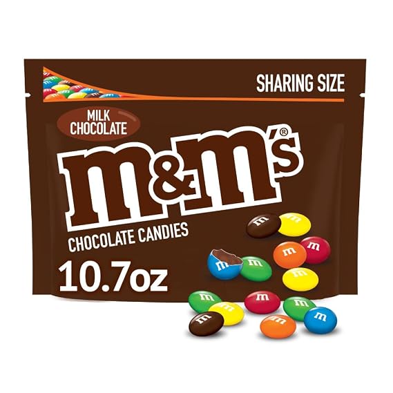 M&M'S, Milk Chocolate Candy Sharing Size Bag, 10.7 oz