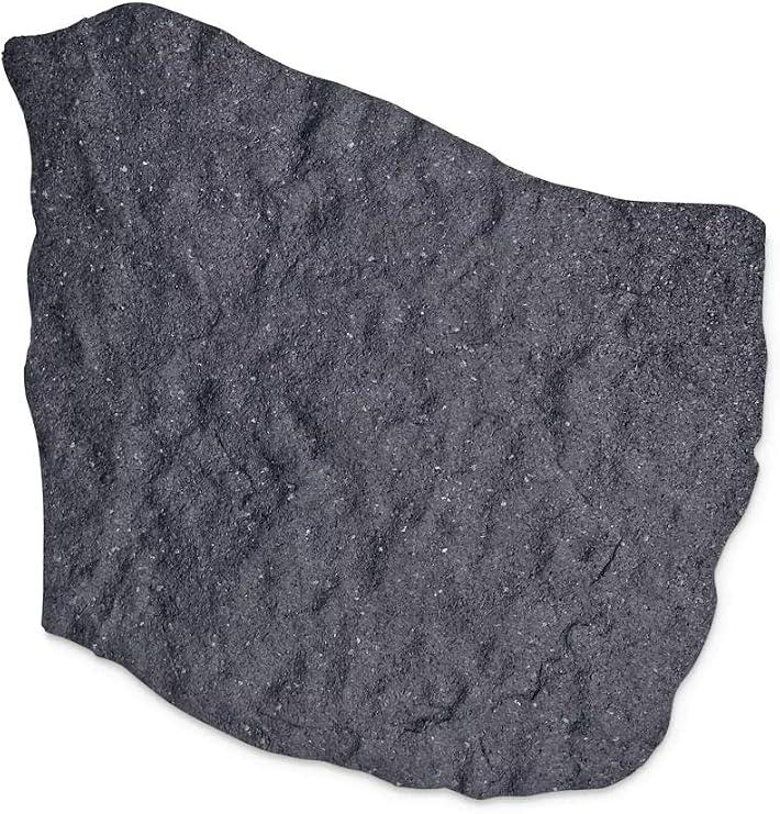 Gardener's Supply Company Flagstone Recycled Rubber Stepping Stone For Garden Walkway | Outdoor Patio Decor & Lawn Pathway Landscaping Stepping Blocks | 17"W X 1/2 Thick | Qty: 1 Stone