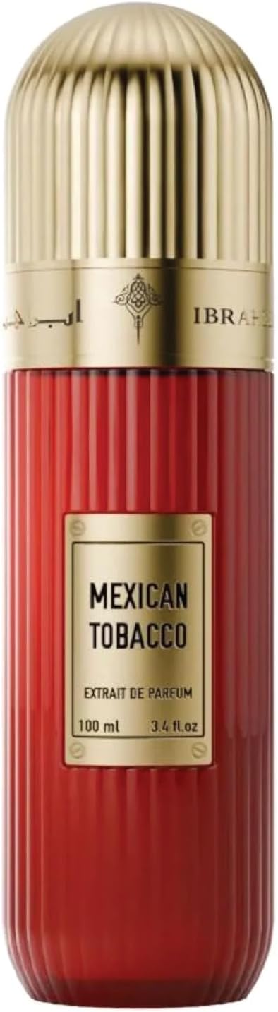 IBRAQ (Ibrahim Al Qurashi) Mexican Tobacco Eau de Parfum for Men – 100ml | Warm Amber, Tonka & Tobacco Fragrance with Saffron & Woody Notes | Long Lasting Masculine Perfume