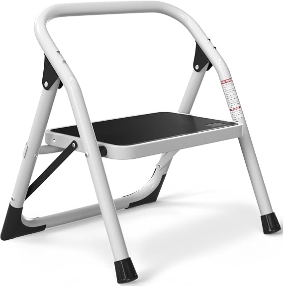 SOLADDER 1 Step Ladder,Foldable 1 Step Stool