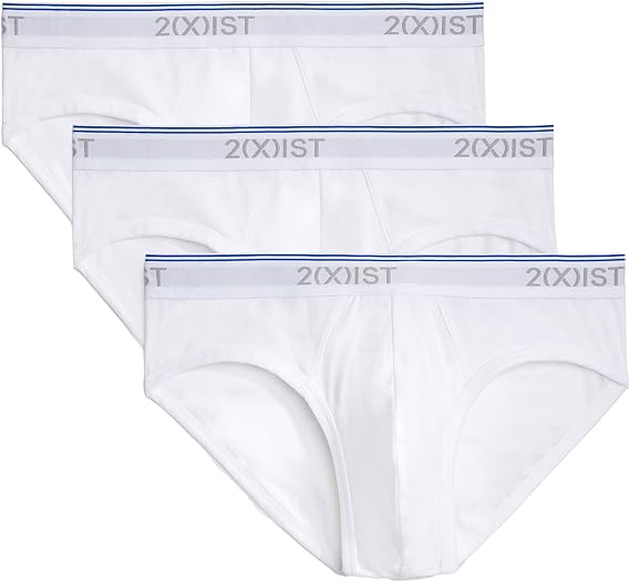 2(X) IST Men's Cotton Stretch No Show Brief 3-pack