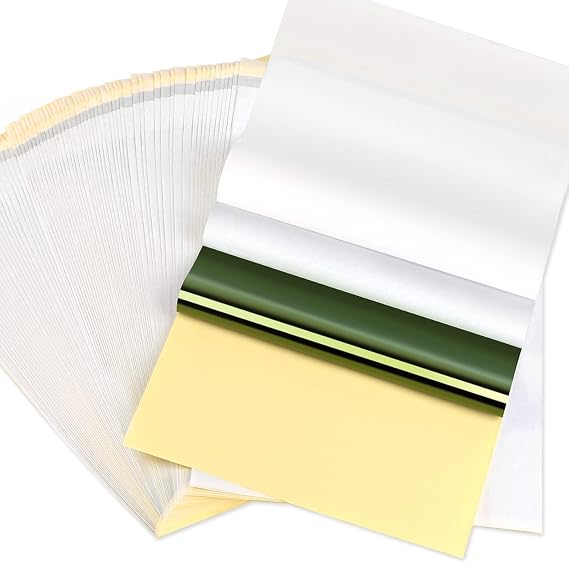 50 Sheets Tattoo Transfer Paper cridoz Tattoo Stencil Transfer Paper for Tattoos Transfer Paper for Tattooing DIN A4 21.0 x 29.7 cm
