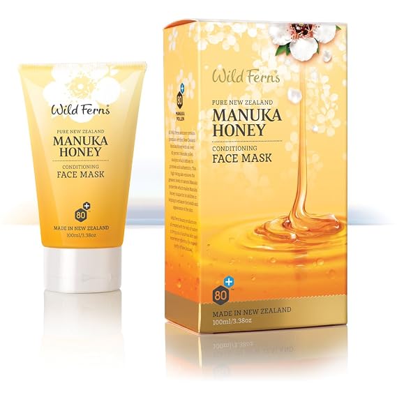 Wild Ferns Manuka Honey Conditioning Face Mask, 100ml | 99% Natural