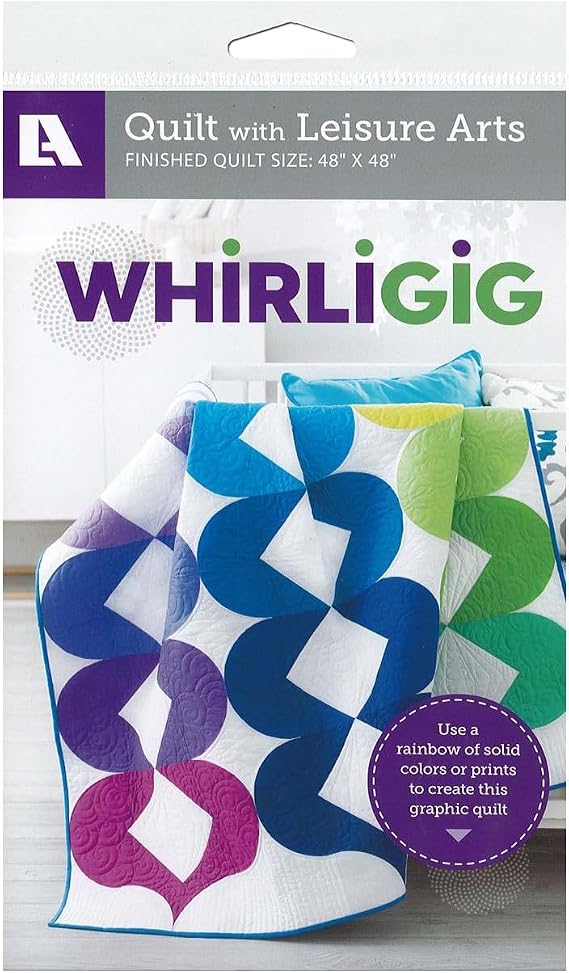 Leisure Arts Whirligig Quilt Pattern, None