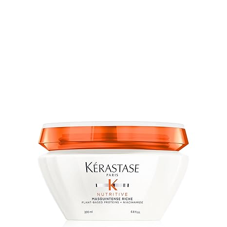 KERASTASE Nutritive Nourishing Mask | Moisturizes and Conditions For Hair With Irisome Complex Masquintense Old Packaging 6.8 Fl Oz