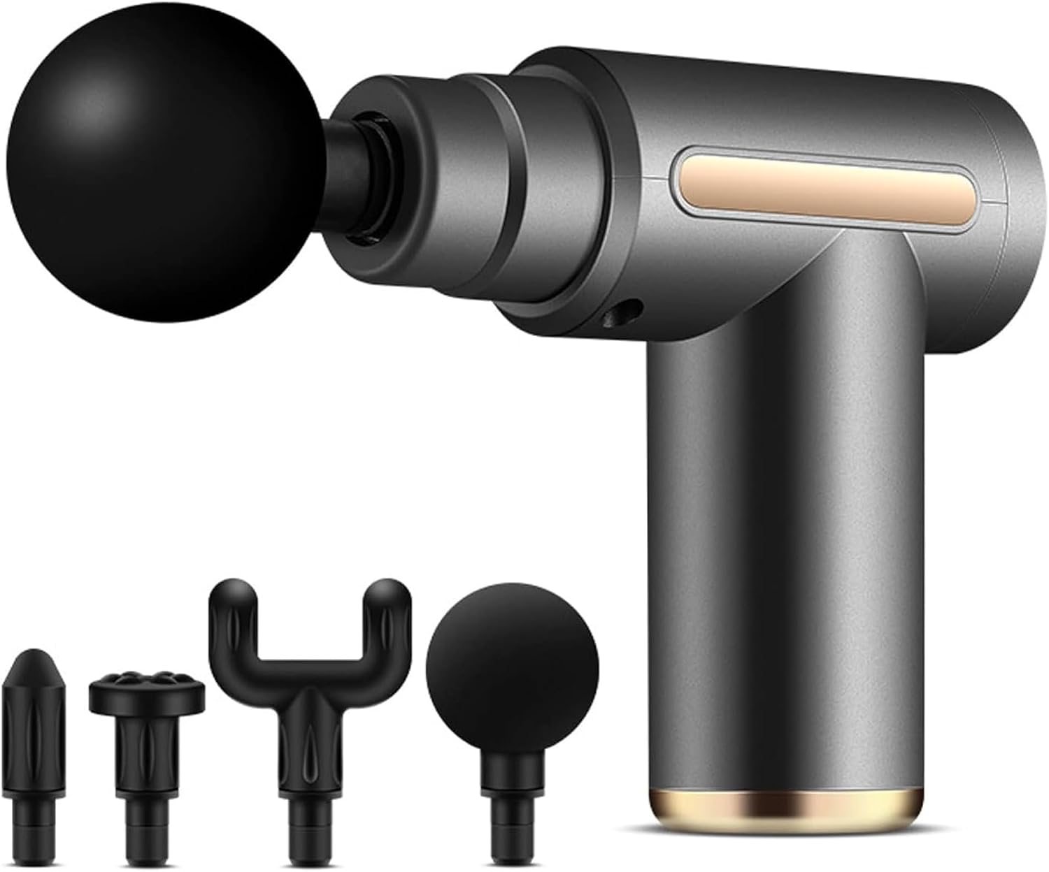 Robeve Auhma Massage Gun Muscle Gun Massager Brushless Motor Type C Rechargeable Massager 4 Different Massage Heads Pulsed Vibrating