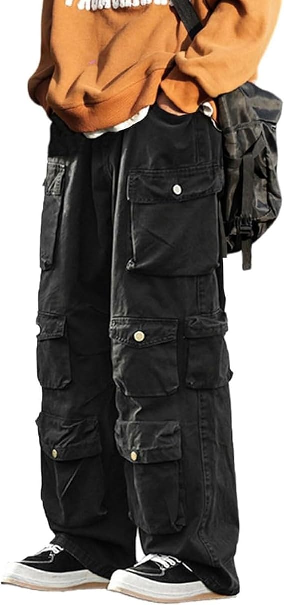 Gothic Emo Alt Cargo Hippie Baggy Jeans Mom Goth Punk Denim Pants Cyber ​​​​Y2k Pants Academic Dark Clothes