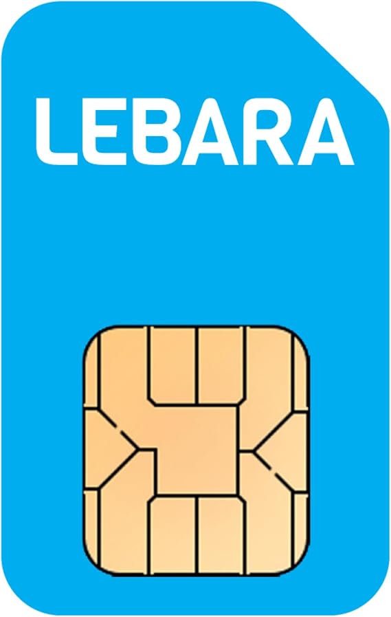 Lebara UK Unlimited Data SIM Card, Unlimited UK Minutes & Texts, 100 International minutes