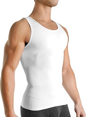 Rounderbum Seamless Compression Tank Top - 5 Colors - Mens Shaper, Slims Waist, Improves Muscle Definition & Posture