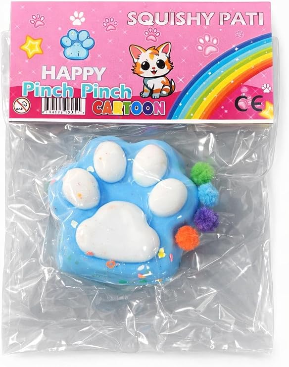 Squishy Pati Pençe Şekilli Stres Oyuncağı, Farklı Renkler Çocuklar için Sukuşi 1 Adet