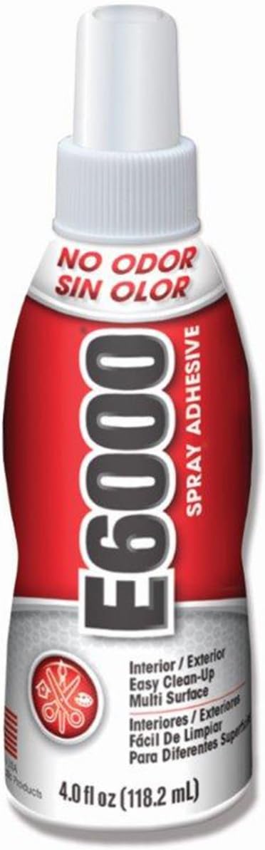 E6000 Multi-Purpose Spray Adhesive, No Size, White
